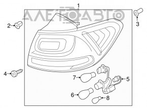 Lampa exterioară aripă stângă Kia Sorento 16-18 pre-restilizare, nouă, neoriginală