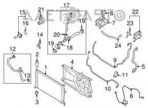 Radiator de răcire apă Mazda3 MPS 09-13 nou, neoriginal.