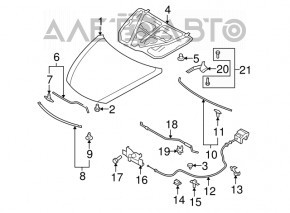 Capota stângă Mazda6 09-13 nouă, neoriginală