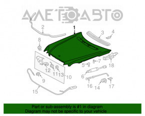 Капот голый Mercedes W211 дорест новый неоригинал