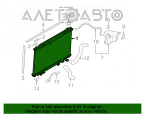 Radiator de răcire apă Nissan Murano z50 03-08 nou neoriginal AVA