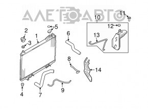 Radiator de răcire apă Infiniti FX35 03-08 nou, neoriginal