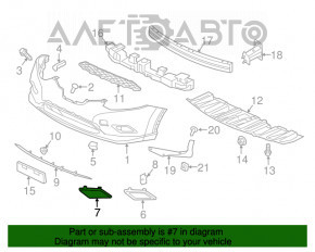 Cadru far dreapta pentru Nissan Rogue 14-16, nou, neoriginal