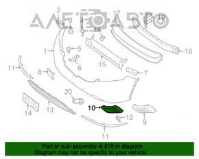 Cadru far dreapta Nissan Murano z52 15-18, nou, aftermarket.