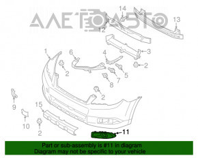 Garnitura dreapta a farului principal Subaru Outback 10-12, noua, neoriginala