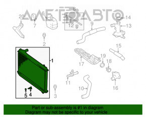 Radiator de răcire apă Lexus ES300 ES330 nou aftermarket AVA