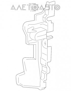 Deflector radiator stânga Toyota Highlander 14-16 2.7, 3.5 nou neoriginal.