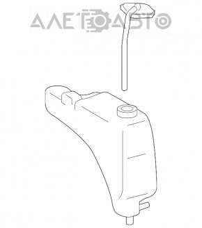Расширительный бачок охлаждения Lexus RX350 RX450h 10-15 новый неоригинал