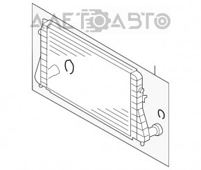 Интеркулер VW Tiguan 09-17 новый неоригинал AVA