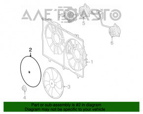 Difuzorul carcasei radiatorului asamblat pentru Lexus RX450h 10-15, nou, neoriginal