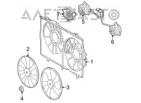 Difuzorul carcasei radiatorului asamblat pentru Lexus RX450h 10-15, nou, neoriginal