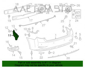 Крепление заднего бампера левое нижнее Lexus ES300h ES350 13-18