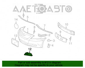 Capacul farului de ceata dreapta Toyota Camry V40 07-09 nou, neoriginal