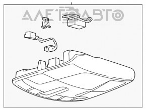 Плафон освещения передний Lincoln MKZ 13-16 под люк