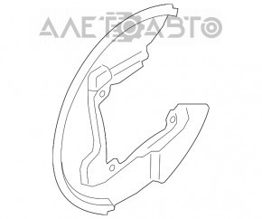 Capacul discului de frână din spate dreapta pentru Ford Mustang mk6 15-