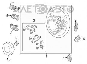 Кнопки управления на руле верхние правые Ford Mustang mk6 15-