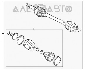 Привод полуось задний правый Ford Mustang mk6 15- 2.3T, 3.7