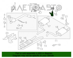 Suportul de montare a butucului dreapta Ford Mustang mk6 15- 3.7, 2.3T