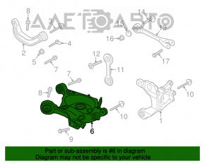 Maneta inferioară pentru arc spate dreapta Ford Mustang mk6 15-