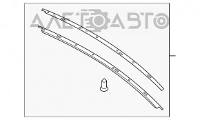 Capota dreapta a acoperisului Ford Mustang mk6 15- coupe