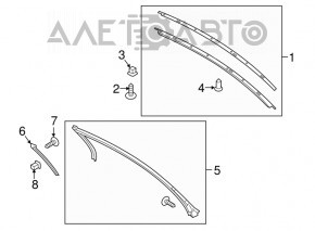 Capota dreapta a acoperisului Ford Mustang mk6 15- coupe