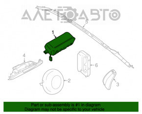 Airbagul de pasager din bordul Ford Mustang mk6 15-