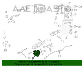 Blocare ușă față stânga Ford Mustang mk6 15-