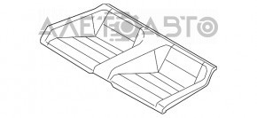 Задний ряд сидений 2 ряд Ford Mustang mk6 15- купе, тряпка