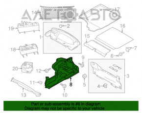 Capotă arc dreapta Ford Mustang mk6 15- cabriolet