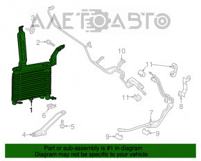 Радиатор охлаждения масло Ford Mustang mk6 15- 2,3T