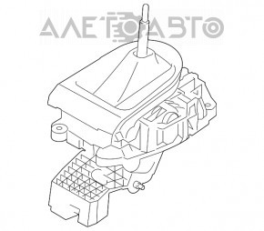 Накладка шифтера КПП Ford Mustang mk6 15- хром