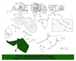 Защита бензобака Ford Mustang mk6 15-