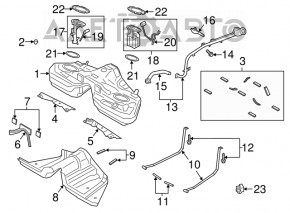 Защита бензобака Ford Mustang mk6 15-