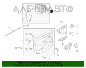 Capac oglindă interioară dreapta Ford Edge 15-