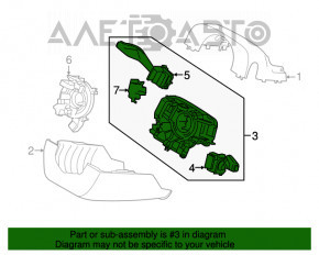 Corpul de comutatoare de sub volan Lincoln MKX 16-