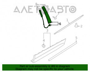 Capac usa laterala fata dreapta Ford Edge 15-