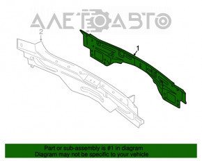 Panoul din spate al modelului Ford Edge 15- în 2 piese, negru, montat