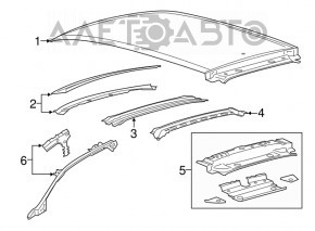 Крыша металл Ford Edge 15- без люка