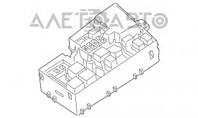 Blocul de siguranțe sub capotă Ford C-max MK2 13-18