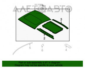 Acoperiș metalic pentru Infiniti G25 G35 G37 4d 06-14 cu trapă.