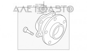 Ступица задняя левая Mazda CX-7 06-09 новый OEM оригинал