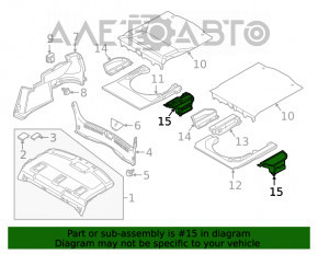 Buzunarul portbagajului stâng Mazda 6 13-21