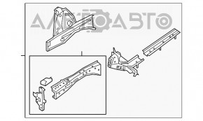 Четверть передняя левая Nissan Maxima A36 16-