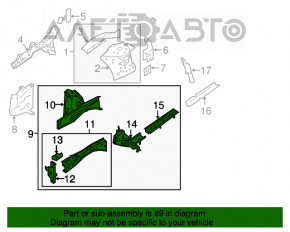 Partea din față stânga Nissan Maxima A36 16-