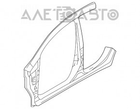 Bara caroserie centrală stânga Nissan Versa Note 13-19