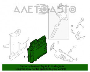 Modulul ECU al motorului Ford Edge 15-18 2.7T