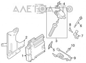 Modulul ECU al motorului Ford Edge 15-18 2.7T