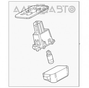 Подсветка номера крышки багажника левая Mazda 6 13-17