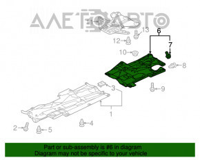 Protecție pentru bara spate dreapta Mazda 6 13-17