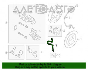 Furtun de frână spate dreapta Mazda 6 13-21